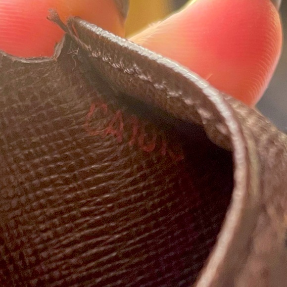 Genuine Men's Louis Vuitton Damier Brown Bifold Wallet W Dust Bag & Box CA1013 - Picture 16 of 16